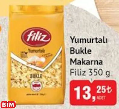 FİLİZ YUMURTALI BUKLE MAKARNA